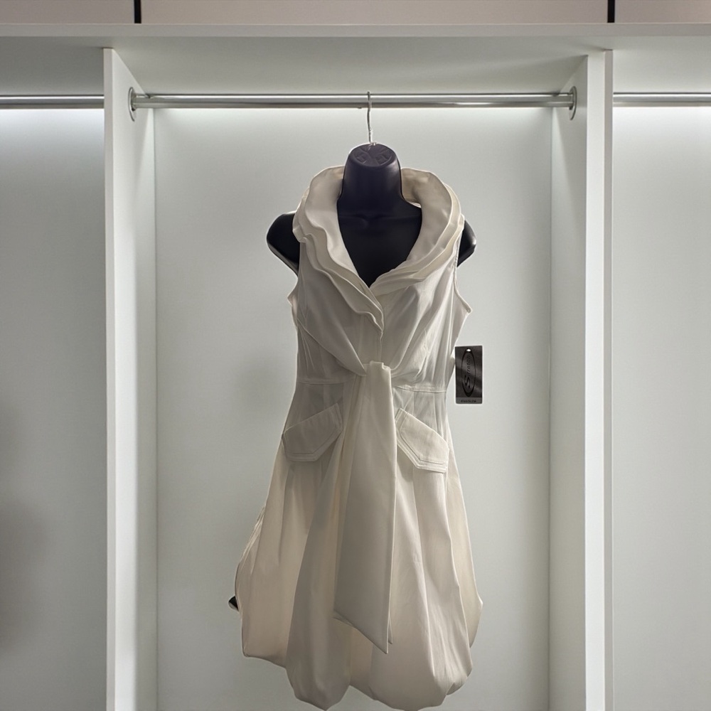 New Samuel Dong White XS Dress